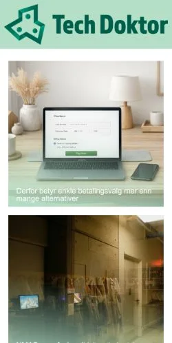 Vorschau der Website Tech Doktor, Medium aus Norwegen für gesponserte Artikel