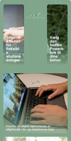 Forhåndsvisning av nettstedet Tech Tendenser, medium fra Danmark for sponsede artikler