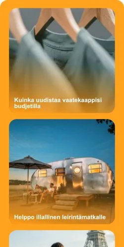 Forhåndsvisning av nettstedet Think Design, medium fra Finland for sponsede artikler