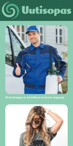 Podgląd witryny Uutisopas, medium z kraju Finlandia do artykułów sponsorowanych
