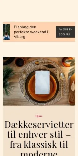 Pré-visualização do site viborgcentrum.dk, meio de Dinamarca para artigos patrocinados