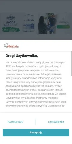 Podgląd witryny Wbieszczady, medium z kraju Polska do artykułów sponsorowanych