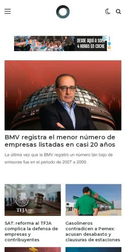 Preview of the EL CEO website, a media outlet in Mexico for sponsored articles