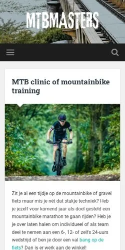 Vorschau der Website MTB Masters, Medium aus Niederlande für gesponserte Artikel
