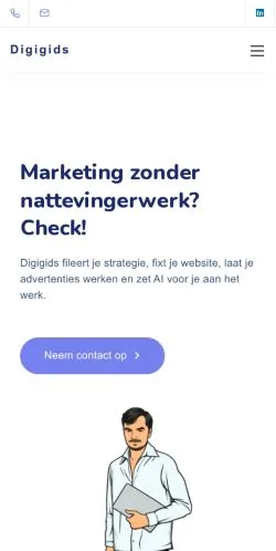 Preview of the Digigids website, a media outlet in Belgium for sponsored articles