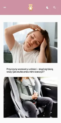 Preview of the Cotobaby website, a media outlet in Poland for sponsored articles