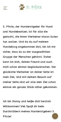 Anteprima del sito 5. Pfote, media di Germania per articoli sponsorizzati