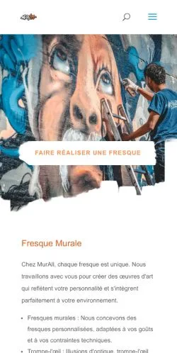 Anteprima del sito Fresque Murale MurAll, media di Francia per articoli sponsorizzati