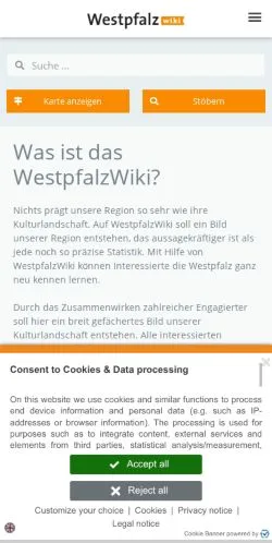 Anteprima del sito Westpfalz Wiki, media di Germania per articoli sponsorizzati