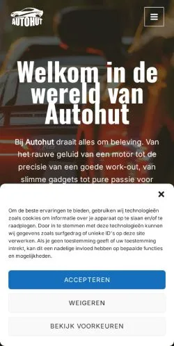 Anteprima del sito Autohut, media di Paesi Bassi per articoli sponsorizzati