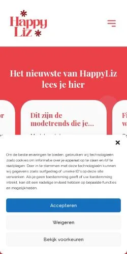 Anteprima del sito Happyliz, media di Paesi Bassi per articoli sponsorizzati