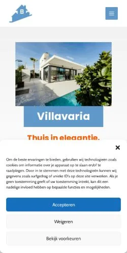 Anteprima del sito Villavaria, media di Paesi Bassi per articoli sponsorizzati