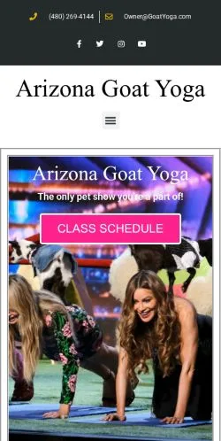 Podgląd witryny The Original Goat Yoga, medium z kraju Stany Zjednoczone do artykułów sponsorowanych