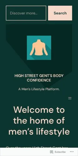 Podgląd witryny High Street Gent's Body Confidence, medium z kraju Stany Zjednoczone do artykułów sponsorowanych