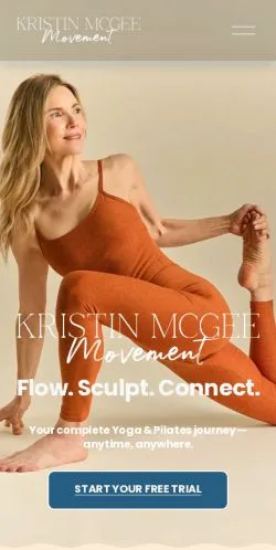 스폰서 기사용 미국 매체 Kristin McGee Movement 사이트 미리보기