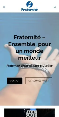 Podgląd witryny Fraternité, medium z kraju Francja do artykułów sponsorowanych