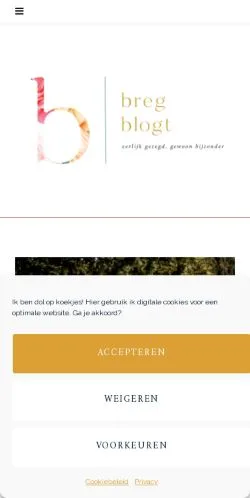 Anteprima del sito Breg Blogt, media di Paesi Bassi per articoli sponsorizzati