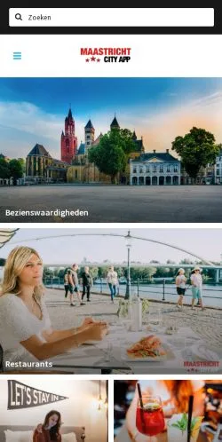 스폰서 기사용 네덜란드 매체 Maastricht 사이트 미리보기