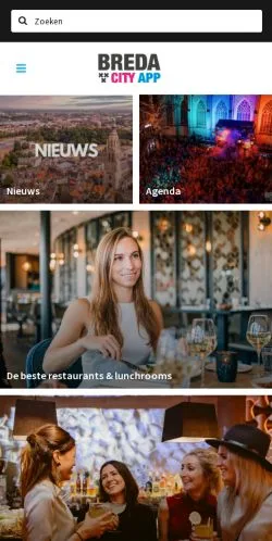 Anteprima del sito Stappen & Shoppen Breda, media di Paesi Bassi per articoli sponsorizzati