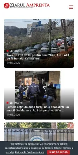 Anteprima del sito Ziarul Amprenta, media di Romania per articoli sponsorizzati