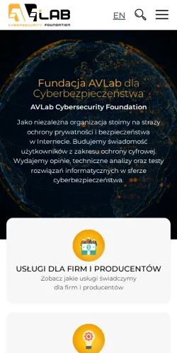 Forhåndsvisning av nettstedet Fundacja AVLab, medium fra Polen for sponsede artikler