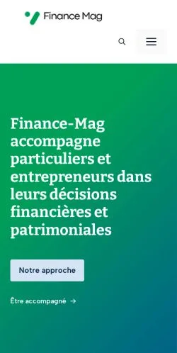 Anteprima del sito Finance Mag, media di Francia per articoli sponsorizzati