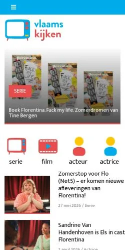 Anteprima del sito VlaamsKijken, media di Paesi Bassi per articoli sponsorizzati