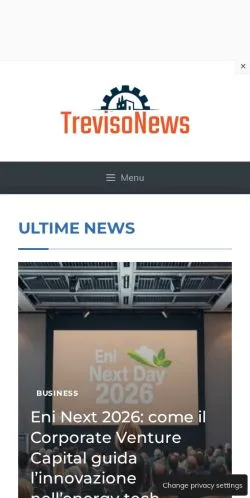 Anteprima del sito Trevisolavora, media di Italia per articoli sponsorizzati