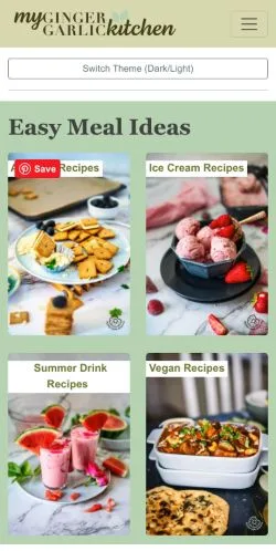 Anteprima del sito My Ginger Garlic Kitchen Recipes, media di Stati Uniti per articoli sponsorizzati