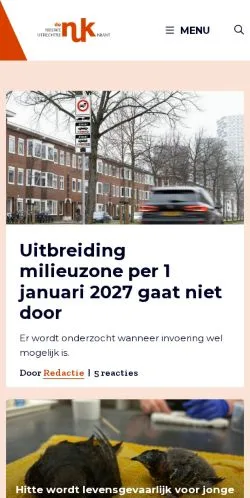 Sponsorlu makaleler için Hollanda medyası De Nuk sitesinin önizlemesi