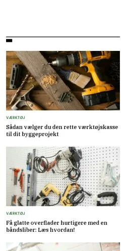 Anteprima del sito byggecentre.dk, media di Danimarca per articoli sponsorizzati