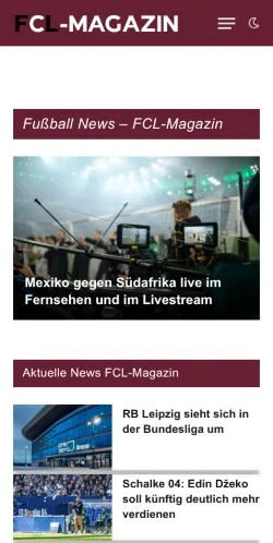 스폰서 기사용 독일 매체 Fußball News Bundesliga 사이트 미리보기