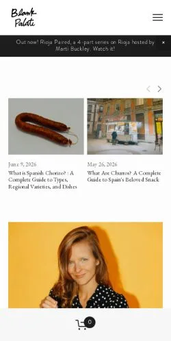 Anteprima del sito Blank Palate, media di Stati Uniti per articoli sponsorizzati