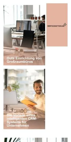 Anteprima del sito Wirtschaftsklub, media di Germania per articoli sponsorizzati