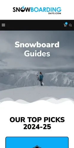 Sponsorlu makaleler için Amerika Birleşik Devletleri medyası Snowboarding Days sitesinin önizlemesi