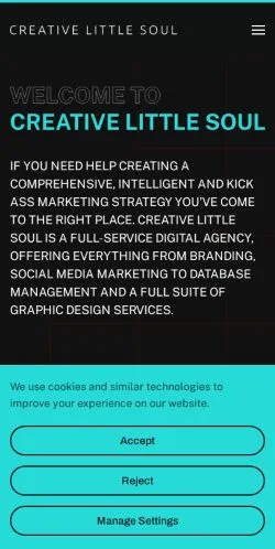 Anteprima del sito Creative Little Soul, media di Australia per articoli sponsorizzati