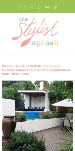Anteprima del sito The Stylist Splash, media di Australia per articoli sponsorizzati