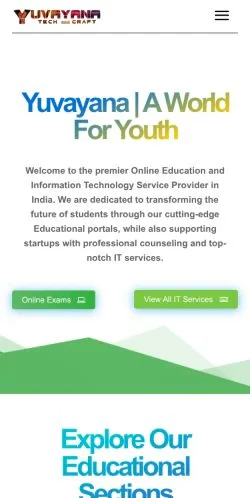 Anteprima del sito Yuvayana Tech and Craft, media di Stati Uniti per articoli sponsorizzati