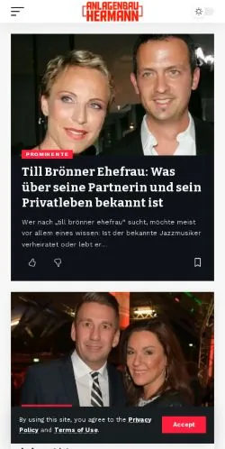 Anteprima del sito Anlagenbau-Hermann, media di Germania per articoli sponsorizzati