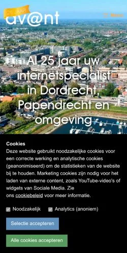 Voorbeeld van de site Avant, medium uit Nederland voor gesponsorde artikelen