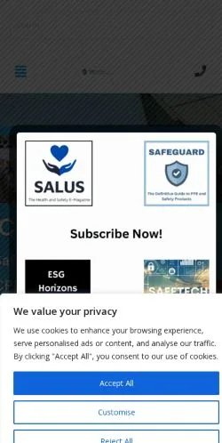 Anteprima del sito HSE People, media di Regno Unito per articoli sponsorizzati