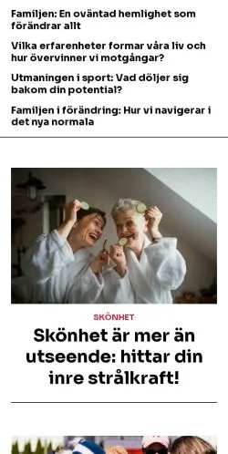 스폰서 기사용 스웨덴 매체 kvinnligpuls.se 사이트 미리보기