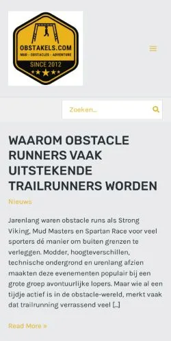 Forhåndsvisning av nettstedet Obstakels, medium fra Nederland for sponsede artikler
