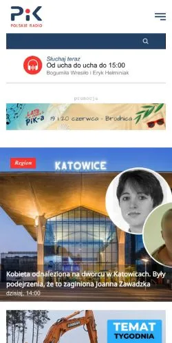 Anteprima del sito Polskie Radio PiK, media di Polonia per articoli sponsorizzati