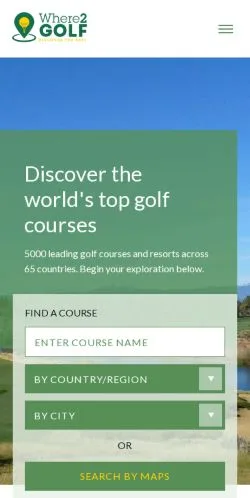 Forhåndsvisning av nettstedet Where2Golf, medium fra USA for sponsede artikler