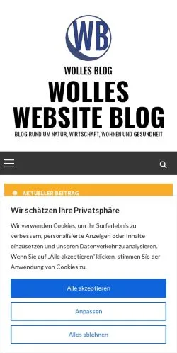 Anteprima del sito Wolles Website, media di Germania per articoli sponsorizzati
