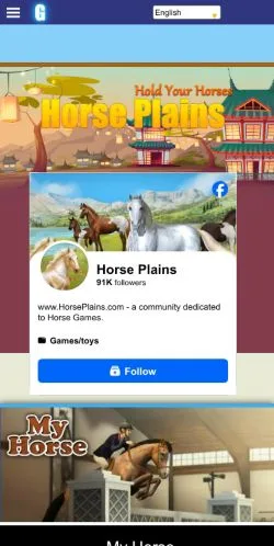 스폰서 기사용 미국 매체 Horse Plains 사이트 미리보기