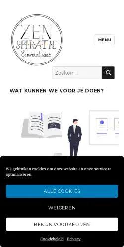 Podgląd witryny Zenspiratie, medium z kraju Belgia do artykułów sponsorowanych