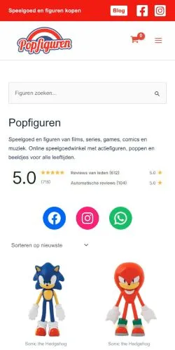 스폰서 기사용 네덜란드 매체 Popfiguren 사이트 미리보기