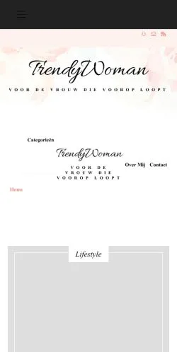 Anteprima del sito TrendyWoman, media di Paesi Bassi per articoli sponsorizzati
